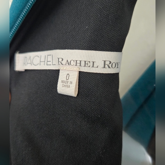 Rachel Rachel Roy Womens Harland Crepe Sleeveless Midi Dress Dark Teal EUC - Picture 4 of 4